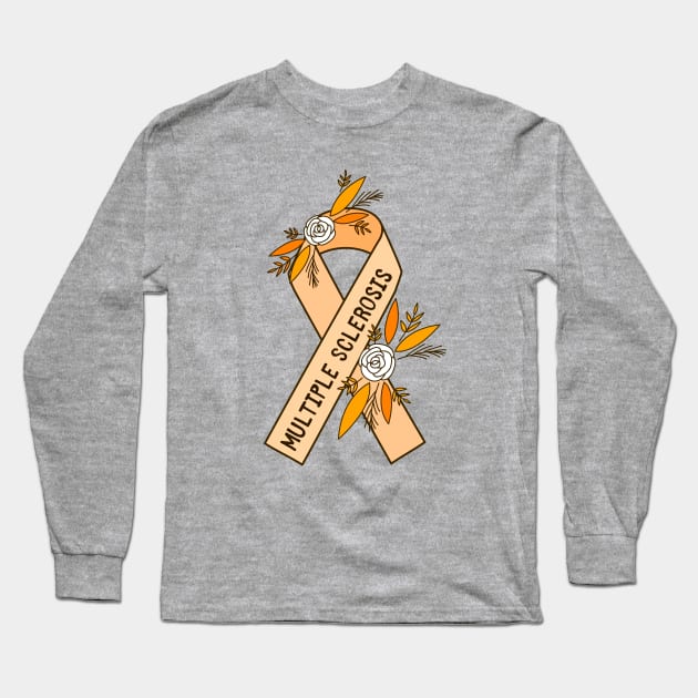 Multiple Sclerosis Awareness Long Sleeve T-Shirt by Sloth Station